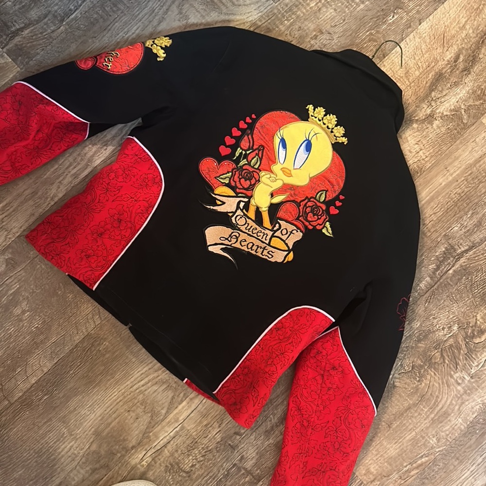 Vintage tweety bird motorcycle jacket